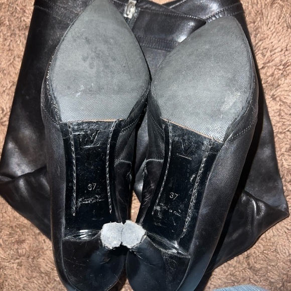 Louis Vuitton black zip up boots size 37 - Picture 5 of 5